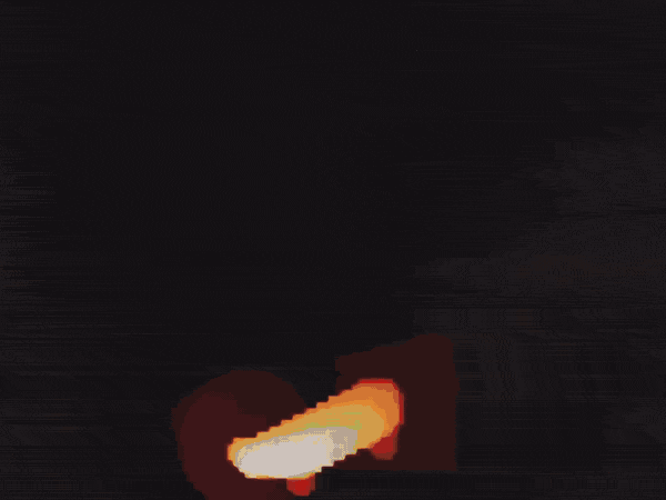 Pixel art icons, a heart, a coin, a camera and a game controller, circling on paper white